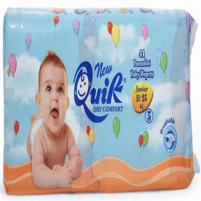 Дитячі підгузки «Quik» розмір 5 - junior 11/25 кг x 44 шт